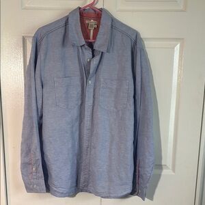 Carbon 2 Cobalt chambray shirt. Size L
